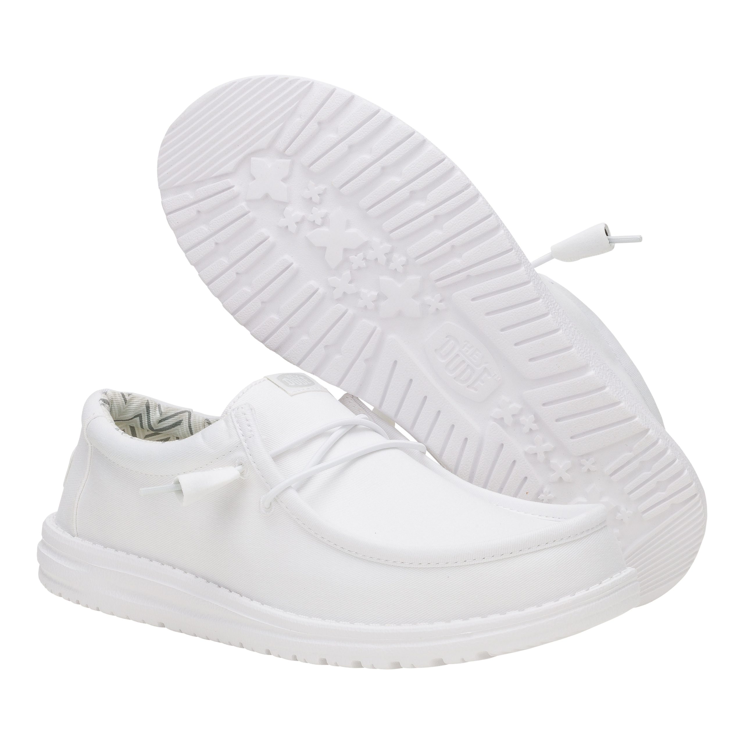 Wally Stretch Canvas Wide – White/White - Image 3