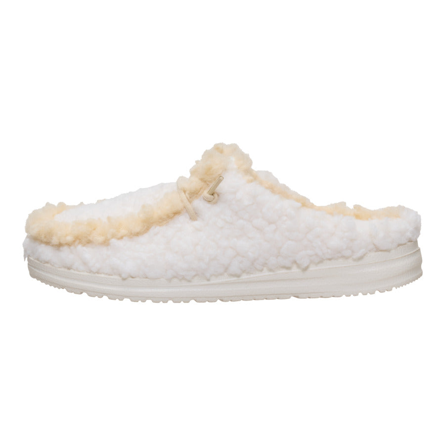 Wendy Slipper – Egret/Wood Ash