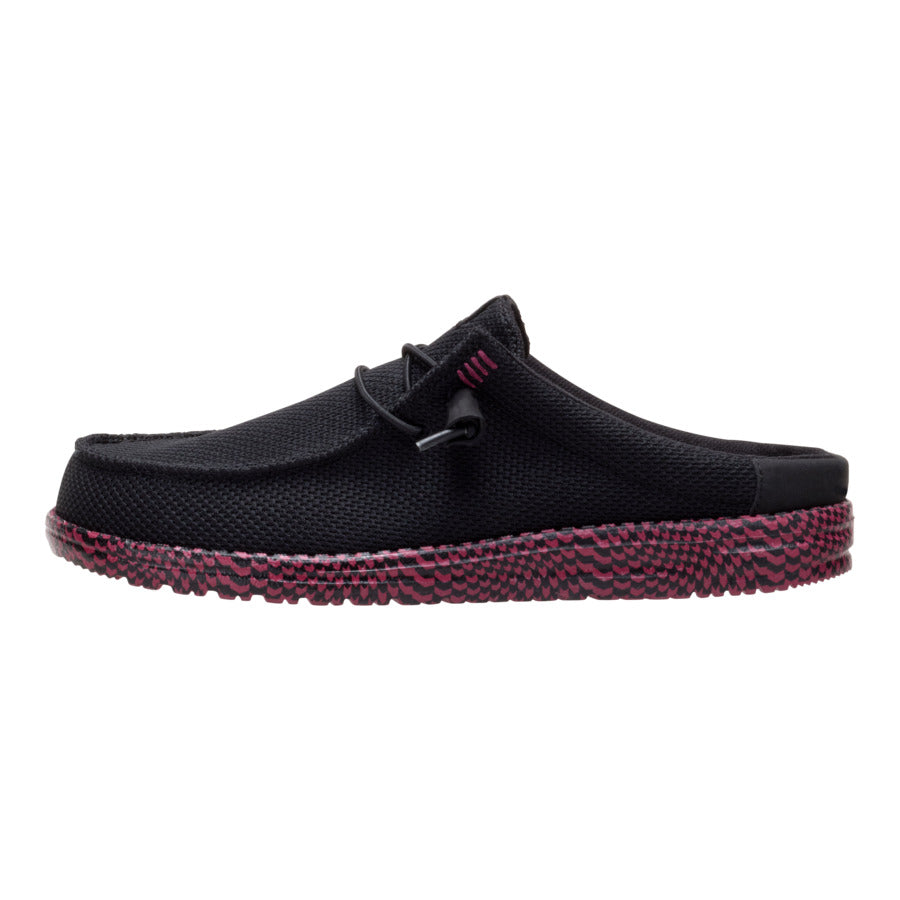 Wally Slip Warped Geo – Black/Fig Purple
